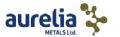 Aurelia Metals Ltd Stock Market Press Releases and Company Profile