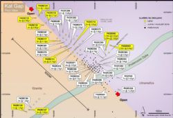 Kat Gap plan view showing recent and previous Classic RC drilling
