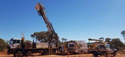 Diamond Drill Rig at Nanadie Well Copper-Gold Project