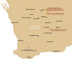 Figure 1 – Yandal Resources gold project locations