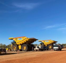 Figure 3. Cat789 trucks being assembled at Anthill.