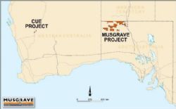Figure 1: Musgrave Minerals’ project location map
