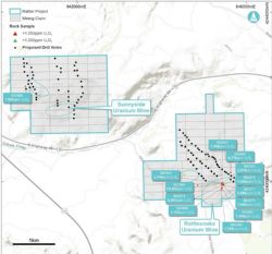 Figure 1: Proposed RC holes at the Rattler Uranium Project in Utah