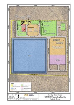 Figure 2: Site Plan of processing facility.