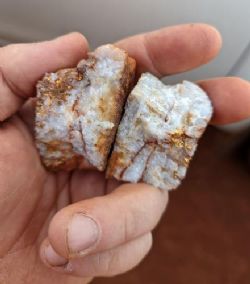 Recent gold specimens found by prospectors