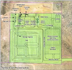 FIGURE 1: Site Layout of Kat Gap Processing Facility