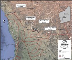 Figure 5: Corella Resources project location map