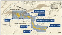Figure 1: Tumas Project Location.
