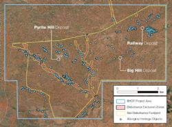 BHCP site disturbance footprint and exclusion zones