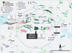 Figure 1: Location map depicting Apollo Project