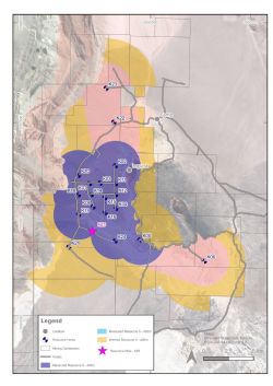 Figure 1: Lake Resources properties and drill platform locations