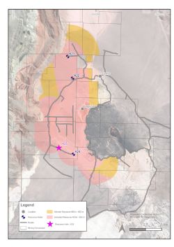Figure 2: Lake Resources properties and drill platform locations