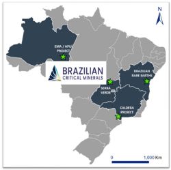 Figure 1. Location of the Ema project in Brazil