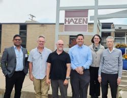 Locksley Resources COO, Danny George with the Hazen Research leadership team a