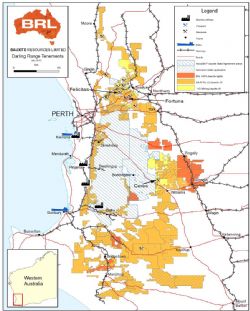 Bauxite Resources Darling Range Tenements