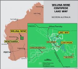 Figure 2: Wiluna Project and Regional Deposits