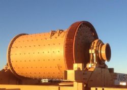 Figure 8. Ball Mill arrived on site and being installed.