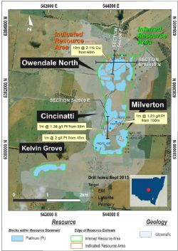 Ownedale Project Location Map ASX:PGM