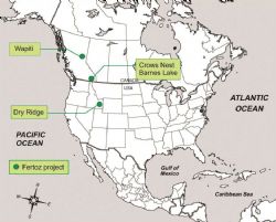 Figure 1 — North American Project locations