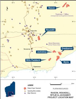 Location of Rason Project, Western Australia.