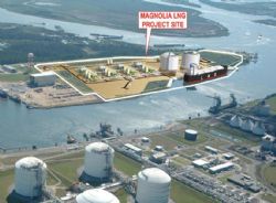 Figure 1 – Schematic Representation of the Proposed Magnolia LNG Project at the Port of Lake Charles, Louisiana, US
