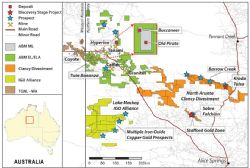 Figure 4. ABM Project Map in the Northern Territory and Area of Interest in Western Australia.