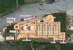 Proposed Site Layout for the Magnolia LNG Project