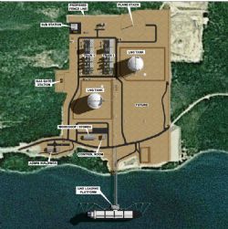 Schematic Site Layout for the Bear Head LNG Project, Nova Scotia