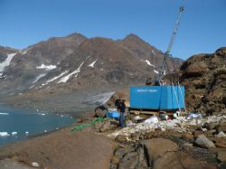 Figure 8: Drill rig at Skaergaard Project, Greenland