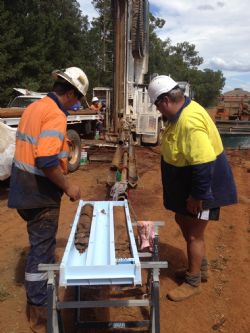 Figure 6: Diamond drill rig at Owendale Project