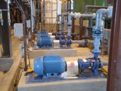 Transfer pumps in the lithium carbonate plant