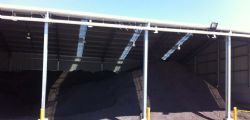 Concentrates stockpile in the Hera concentrate shed – 30th September 2014