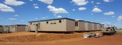 Figure 6. New accommodation arrived and installed on site
