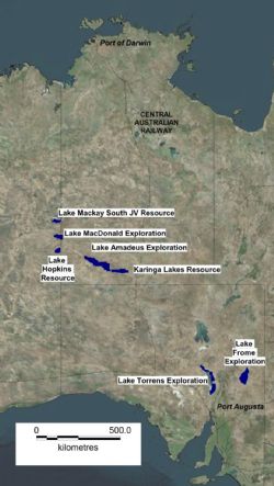 Rum Jungle Resources’ potash projects and Lake Mackay JV.