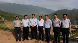 Figure 3. Representatives from the Xingshan Government and Yichang Xincheng Graphite Co. Ltd with Triton CEO