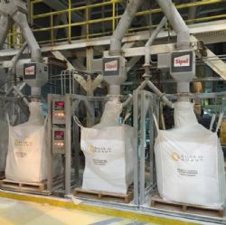 Lithium Carbonate 1 Tonne Bags Being Filled