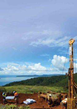 Drilling on Solomon Islands