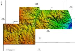 Figure 3: Ancuabe regional topographic surface generated from LIDAR data