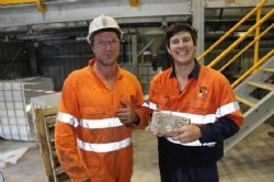 Pours First Gold at Mineral Hill