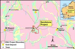 Figure 1. Location Plan: Sandstone Gold Project