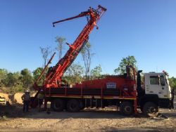 Figure 1. RC Drill rig at BP33, Finniss Project, NT