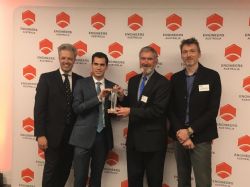 Figure 1 - Left to Right: Marcus Cowie (General Manager, Austeng), Vito Giorgio (Graphene Plant Manager, Imagine IM), Ross George (Managing Director, Austeng), Dave Giles Kaye (Certification Manager and Business Development, Imagine IM).