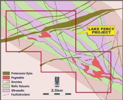 Figure 14: Lake Percy Project geology