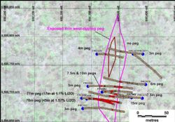 Figure 2. RC drill collar plan, Far West North, Finniss Lithium Project NT