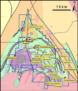 Regional Geological Interpretation of Sandstone Greenstone Belt with Known Gold Prospects