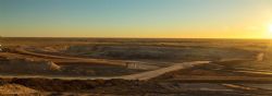 Sunrise over Portia Gold Mine