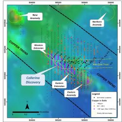 Priority anomalies identified from VTEM‐Max survey near the Collerina Prospect