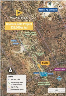 Figure 5: Boorara gold project location plan.
