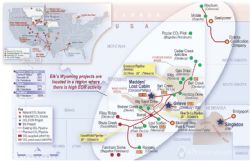 Madden Gas Field / Lost Cabin Gas Plant Locator Map