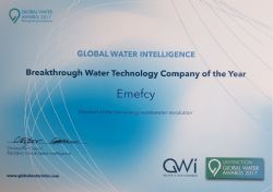 Recognized as a 2016 Breakthrough Water Technology Company of the Year